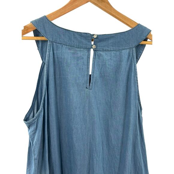 Speed Centrol New York Sleevless Dress Size L Color Light Blue/Grey Size 2X - Picture 5 of 10